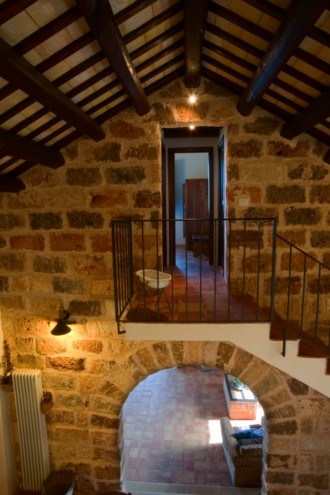  THE ANCIENT TUFF ARCHWAY SEE FROM THE MANSARD
